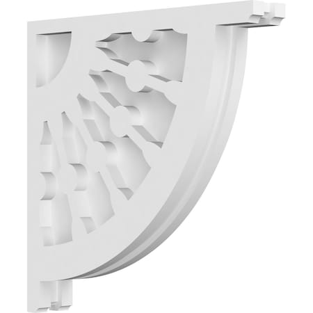 Ekena Millwork Classic Wagon Wheel Architectural Grade PVC Corbel, 1 7/8"W X 12"D X 12"H CORP01X12X12CW